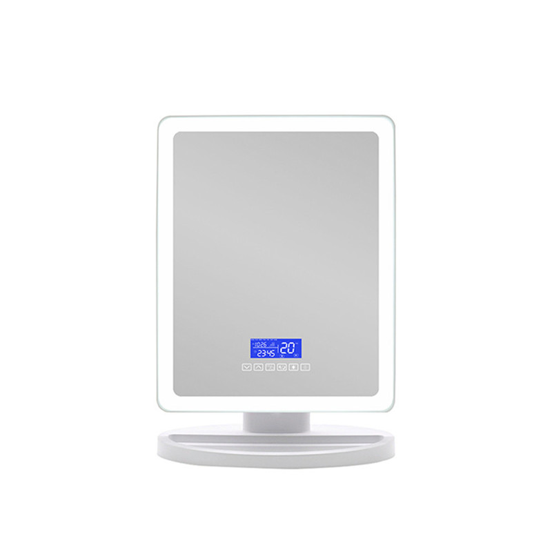 Touch Switch Lighted Desktop Dimmable 168PCS Led Make Mirror with Wireless Bluetooth spiiker